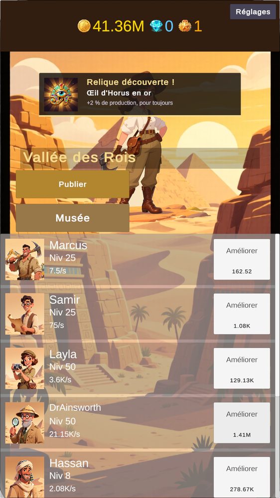 Découverte d'une relique